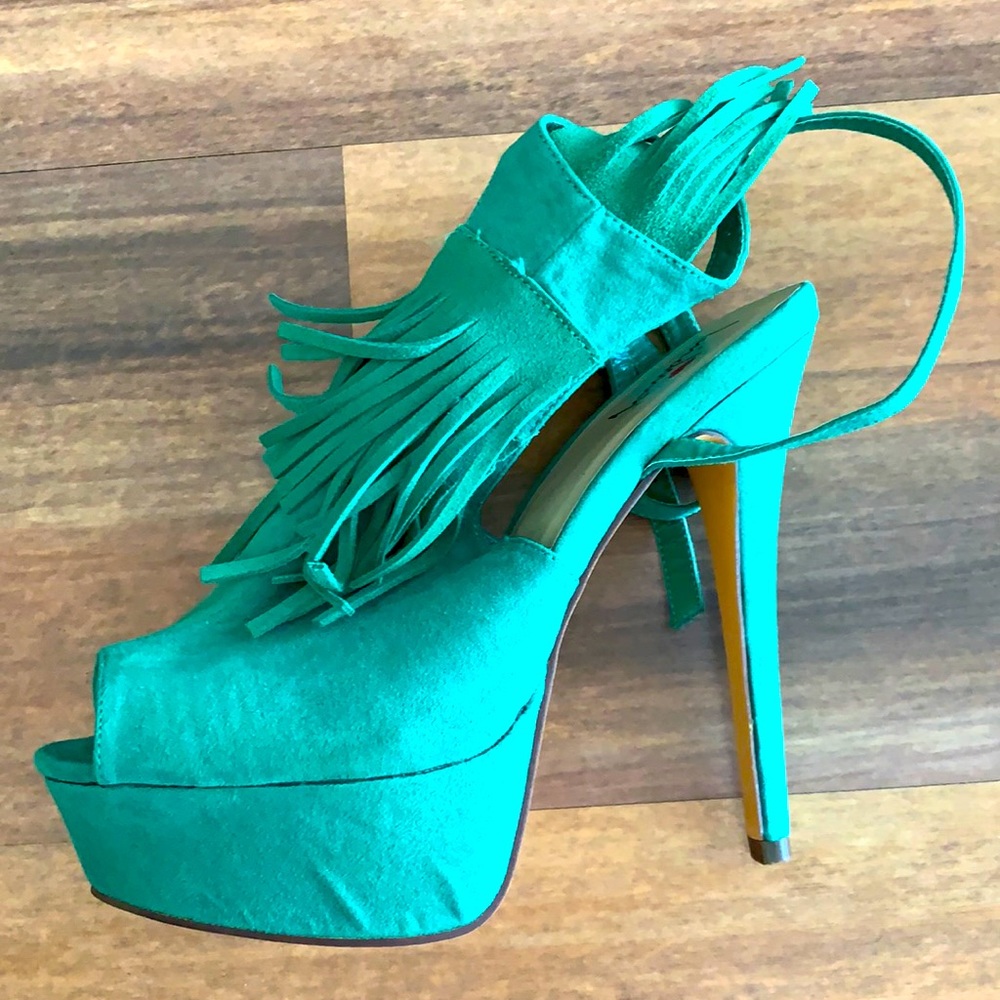 Luichiny Green High Heels